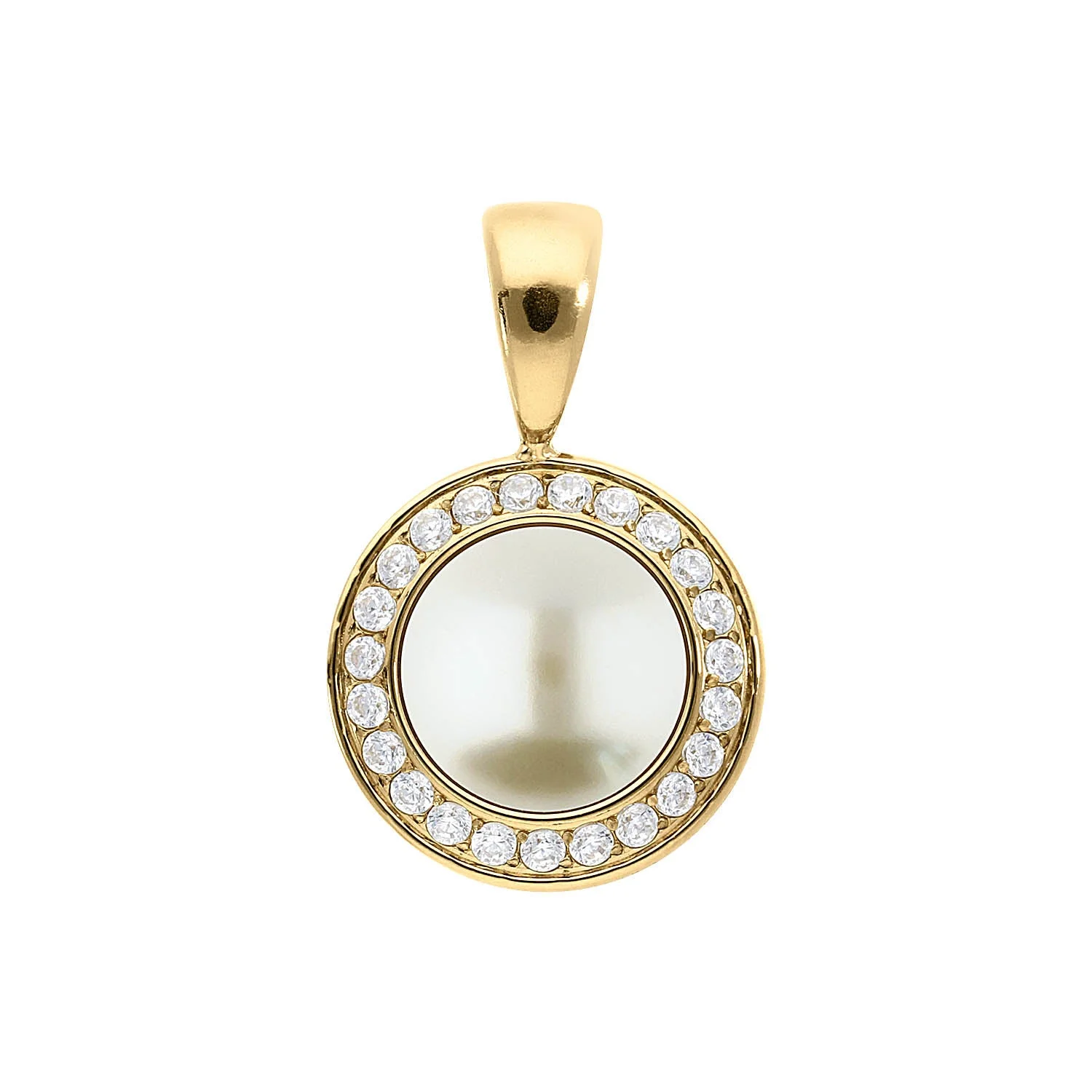Tondo Deluxe pendant 13 mm pearl