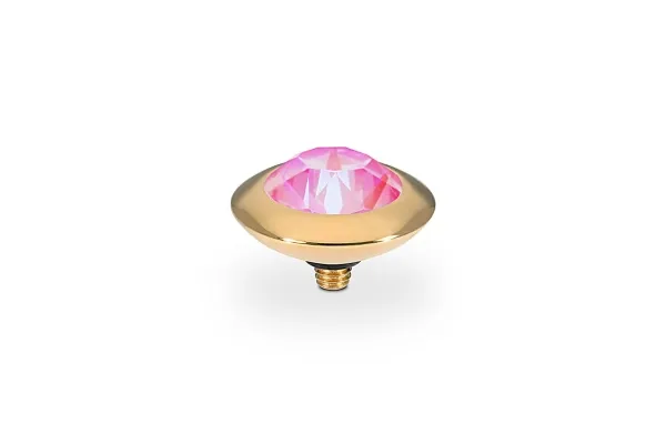 Tondo 13 mm gold lotus pink delite