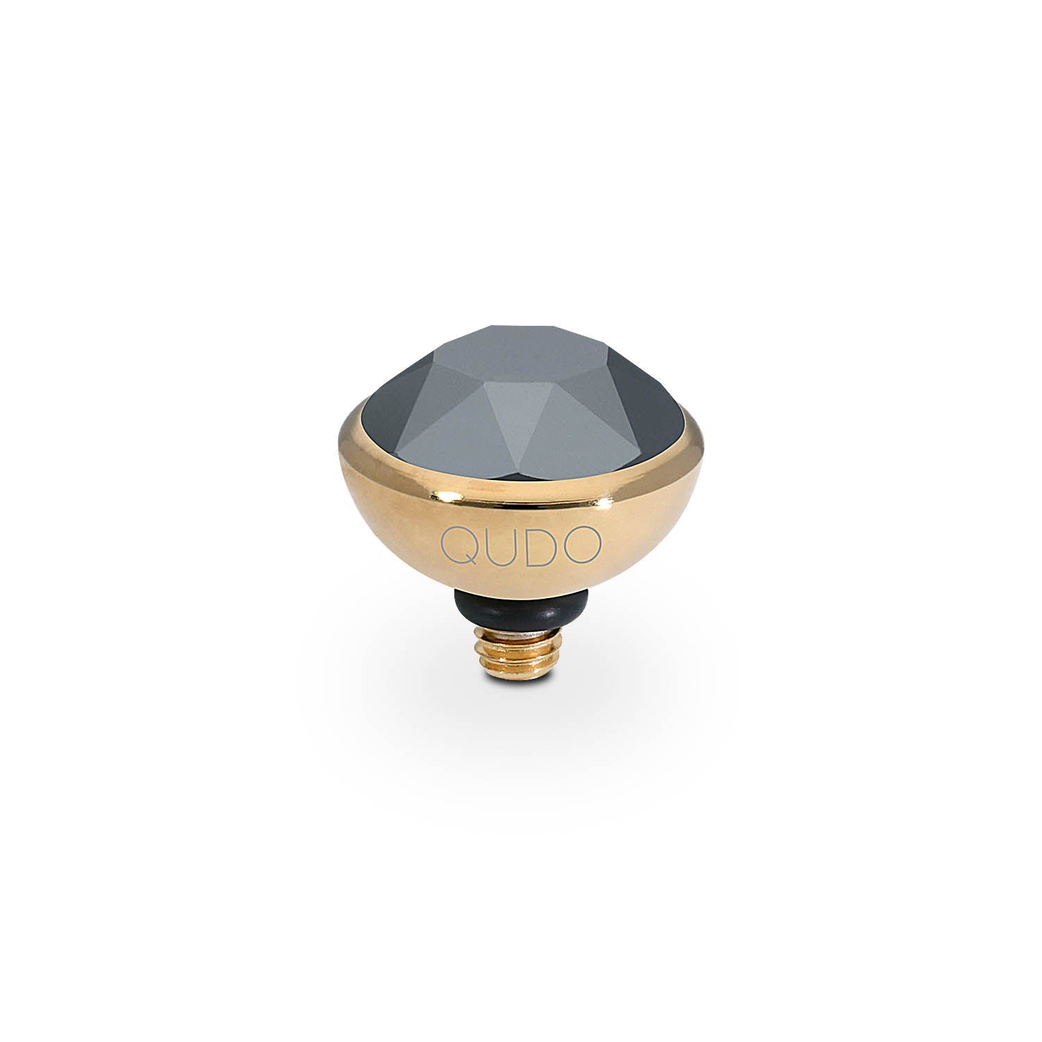 Bottone 10mm gold jet hematite