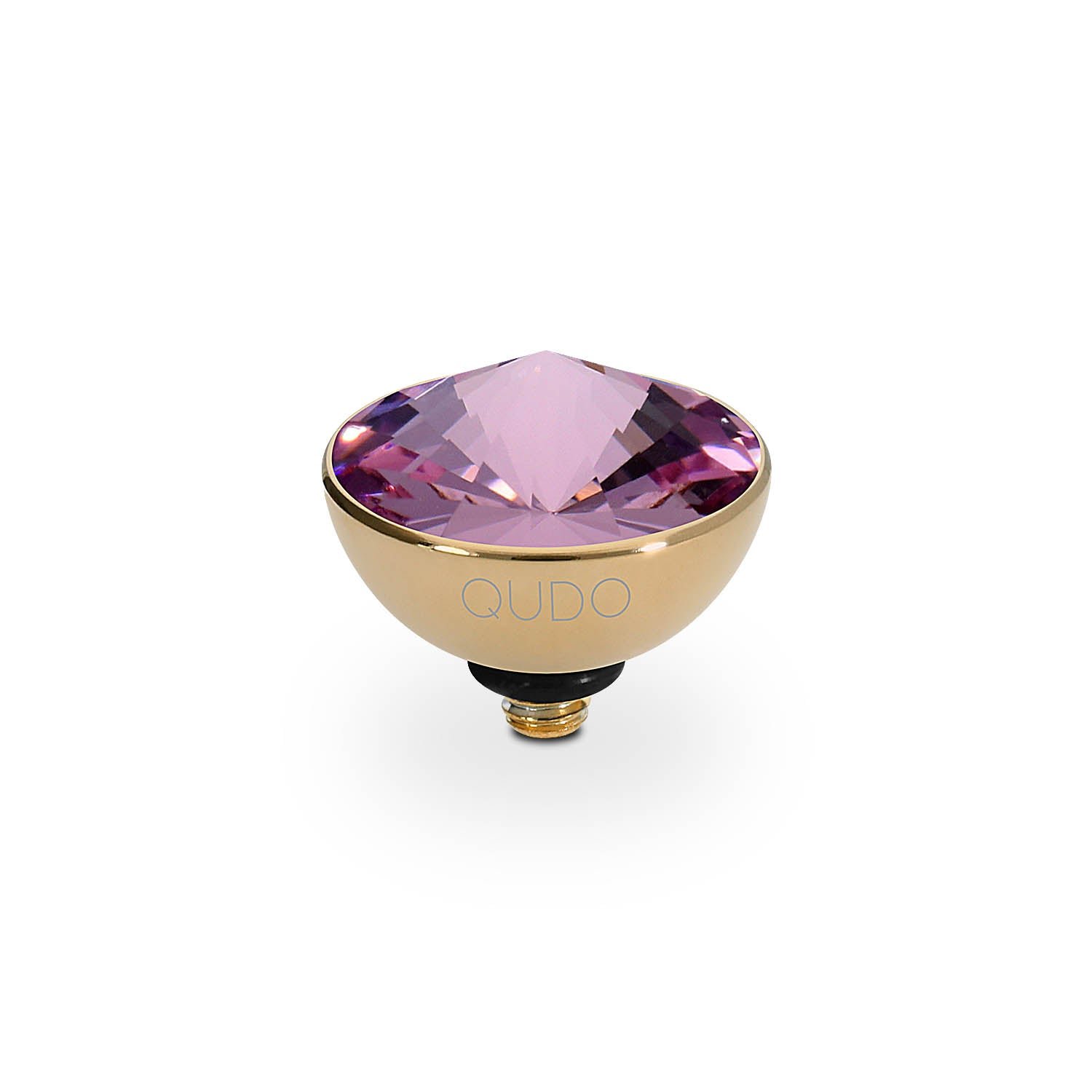 Bottone 11.5 mm gold light amethyst