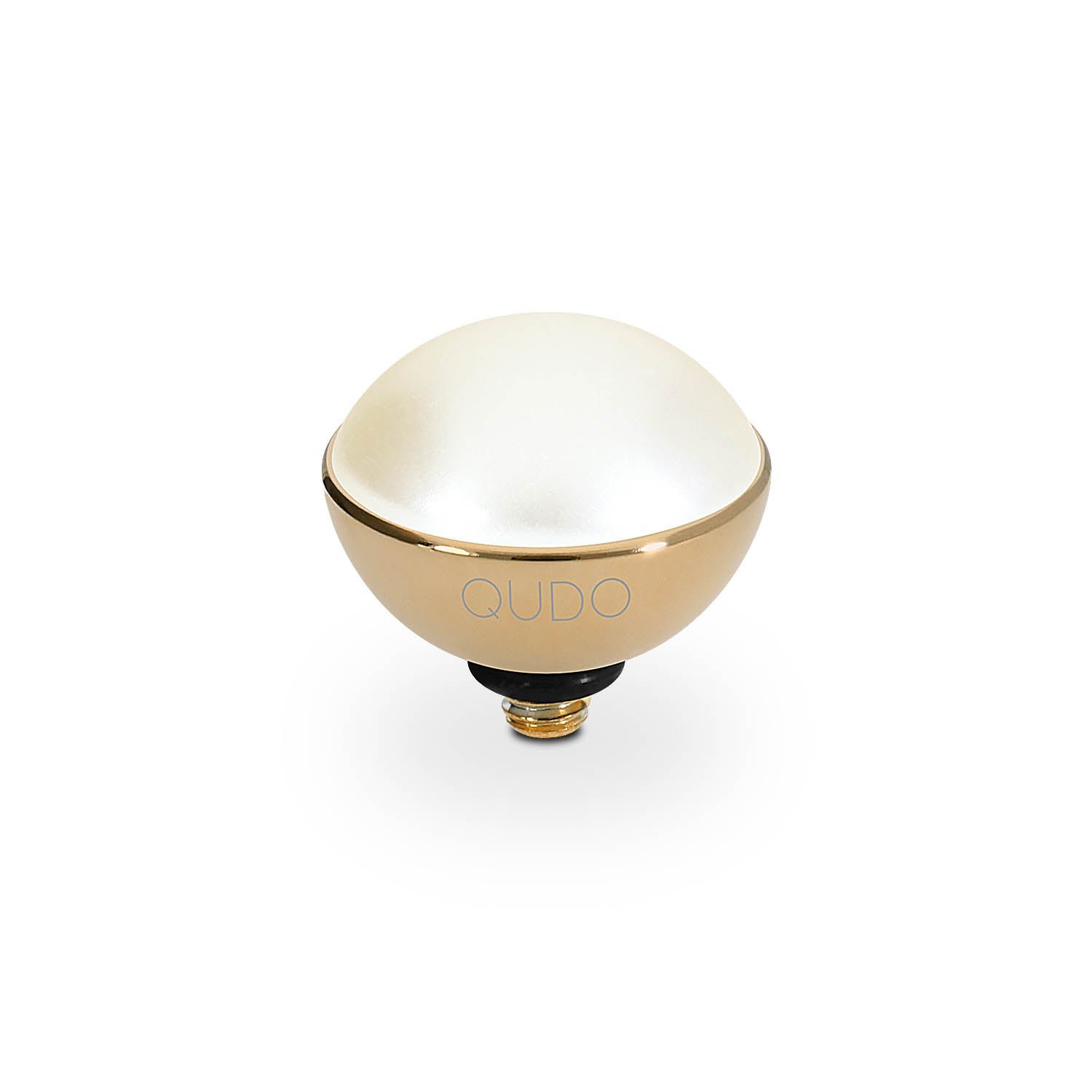 Bottone 11.5 mm gold pearl
