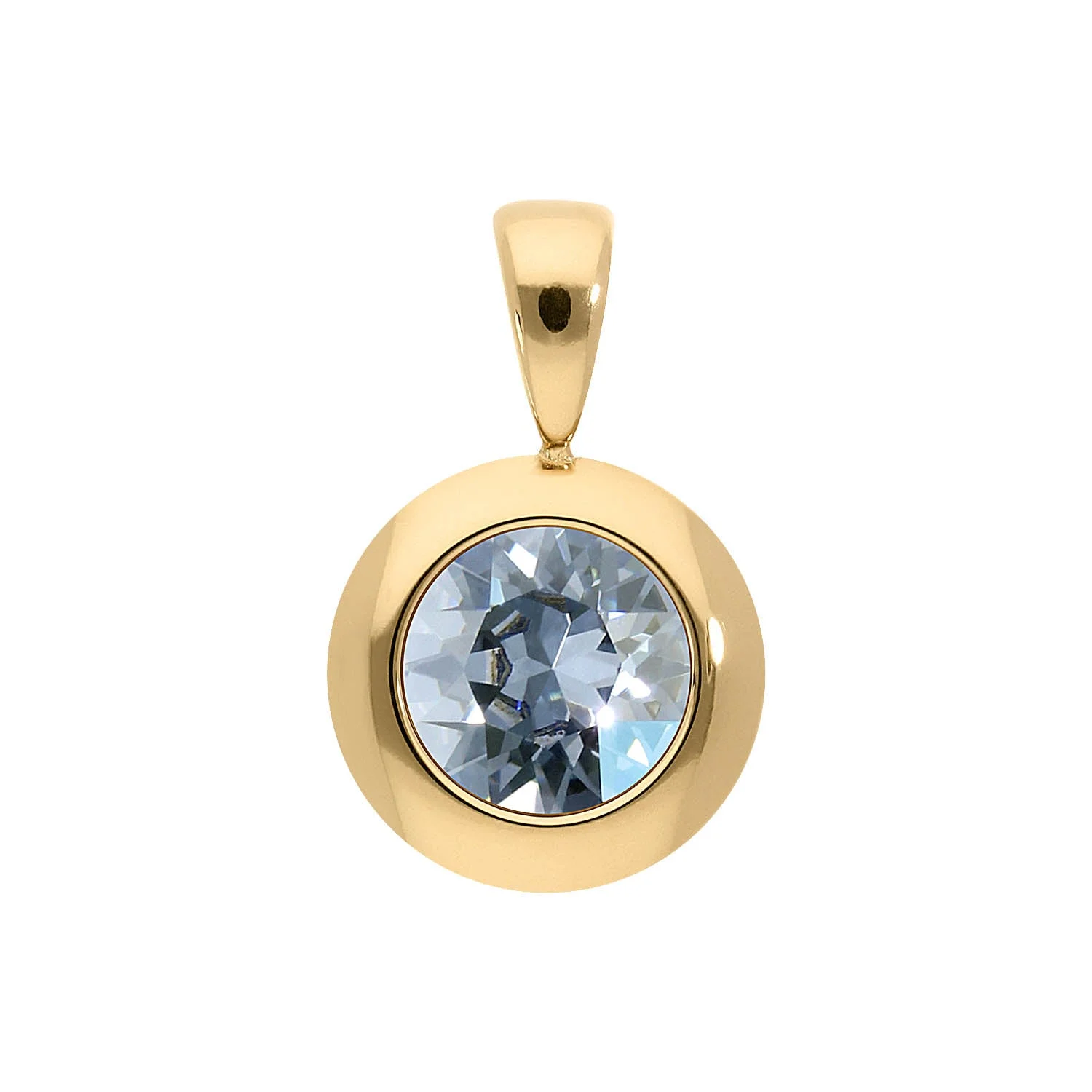 Tondo pendant 13 mm blue shade