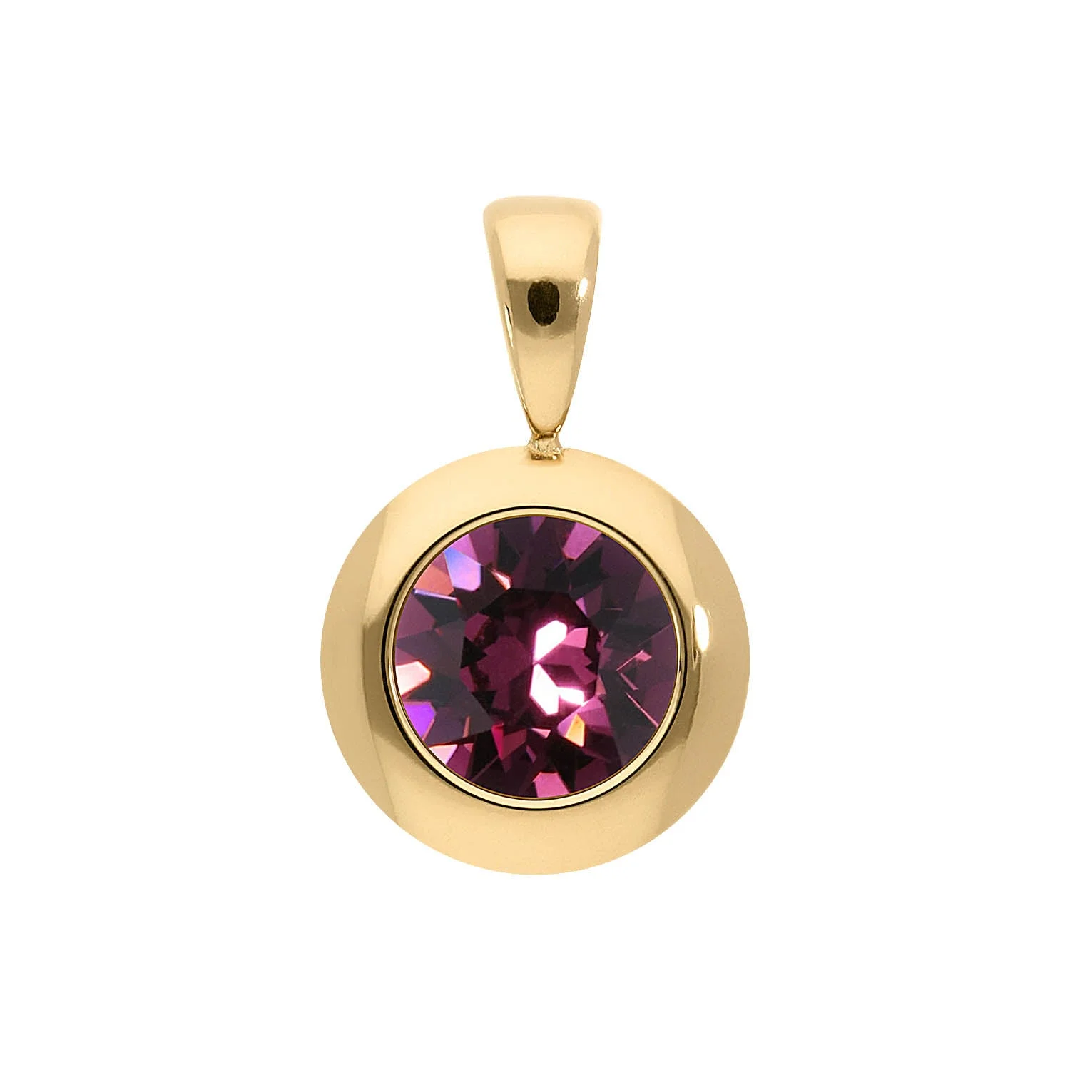 Tondo pendant 13 mm amethyst