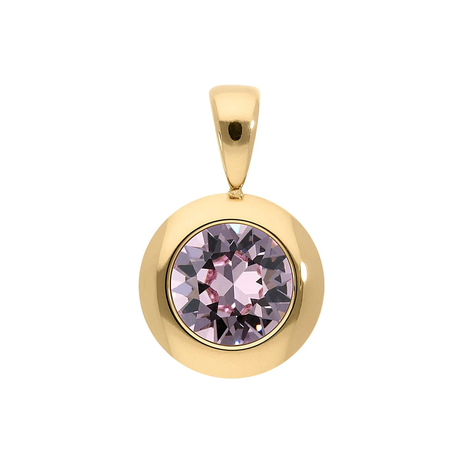 Tondo pendant 13 mm light amethyst