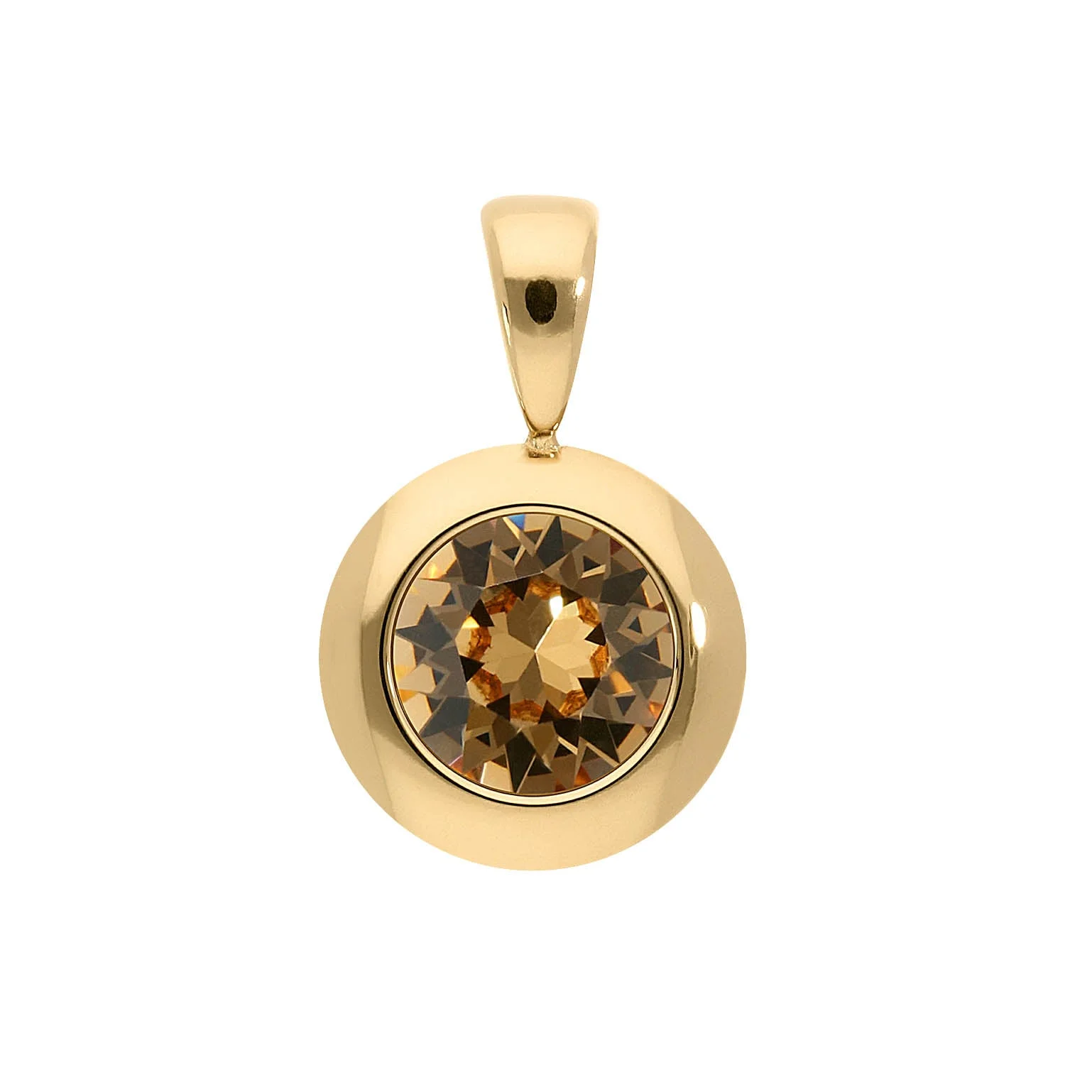 Tondo pendant 13 mm light colorado topaz