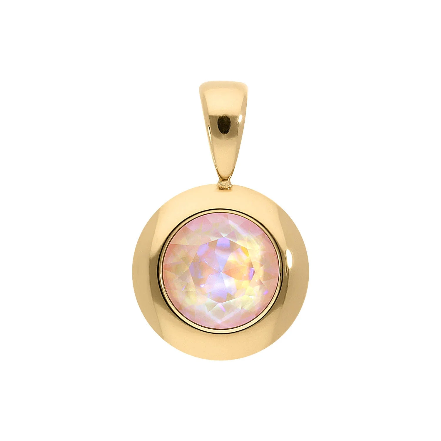 Tondo pendant 13 mm dusty pink