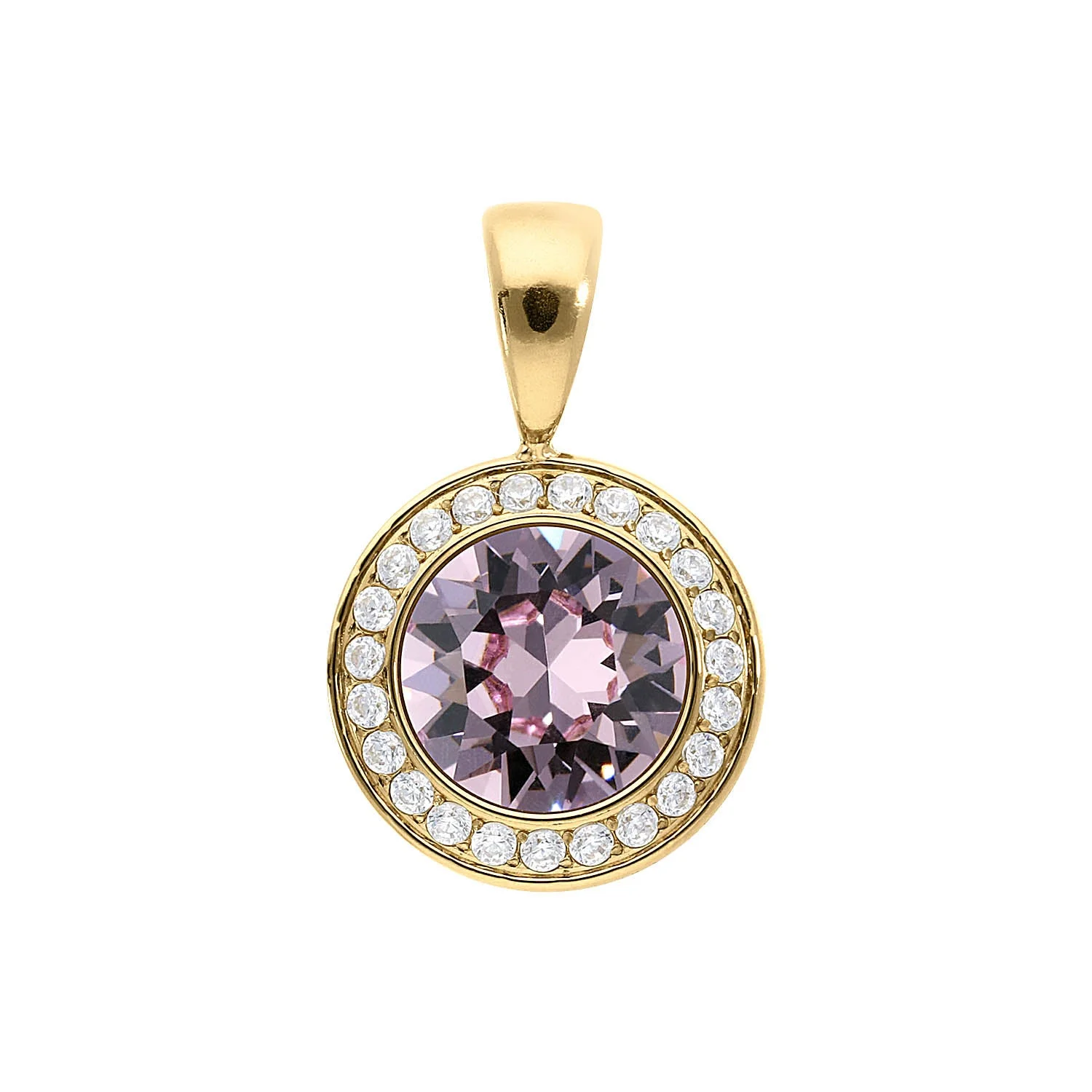 Tondo Deluxe pendant 13 mm light amethyst