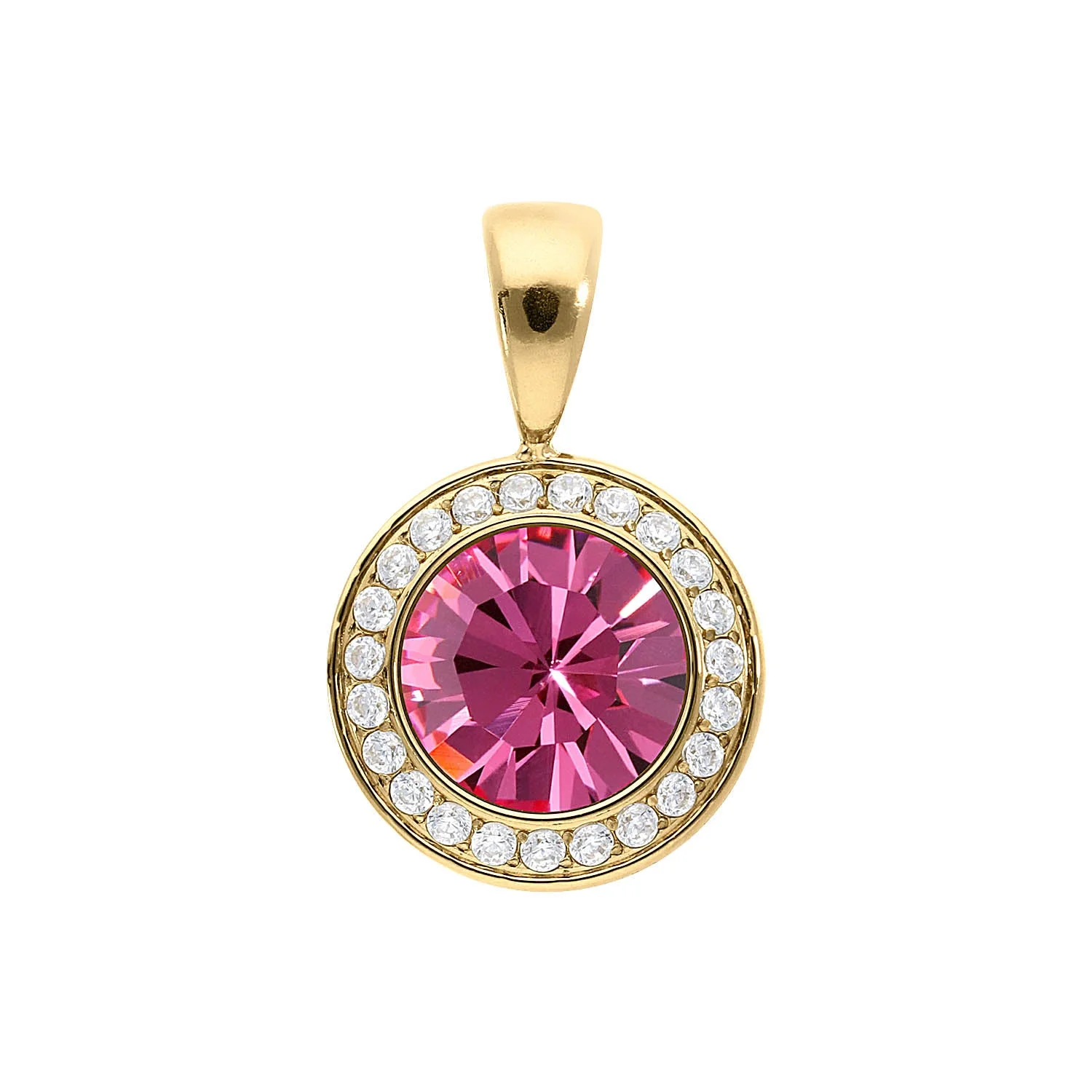 Tondo Deluxe pendant 13 mm rose