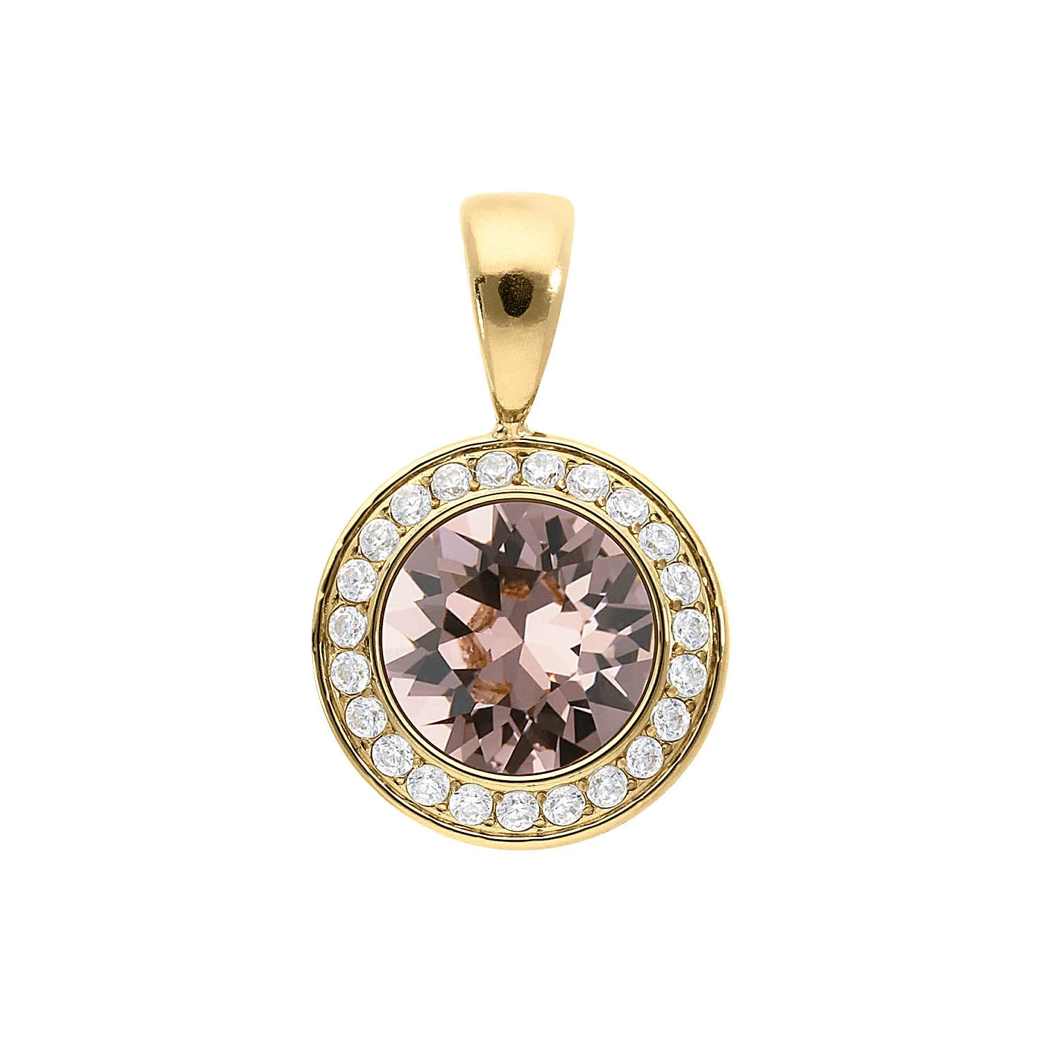 Tondo Deluxe pendant 13 mm vintage rose