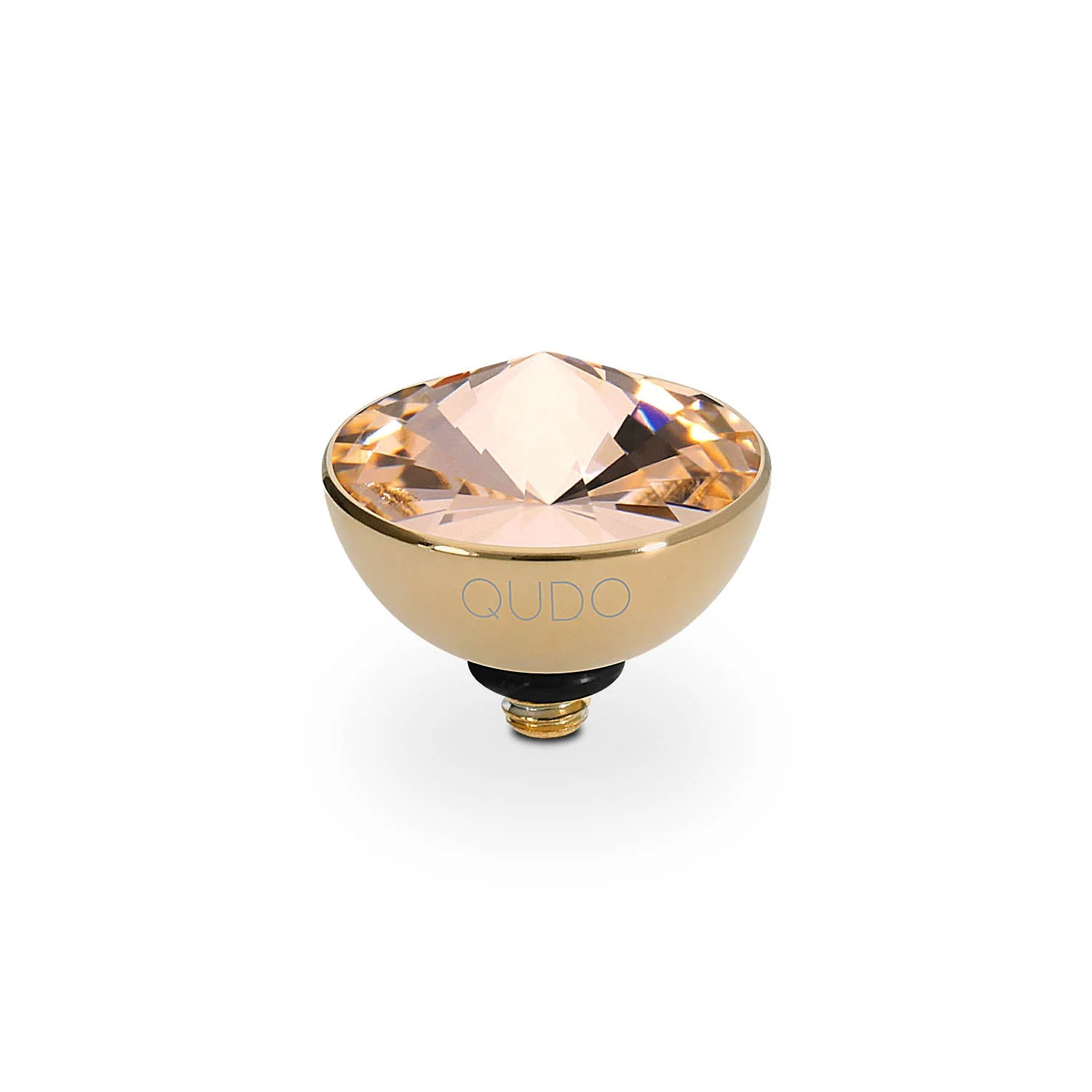 Bottone 11.5 mm gold vintage rose